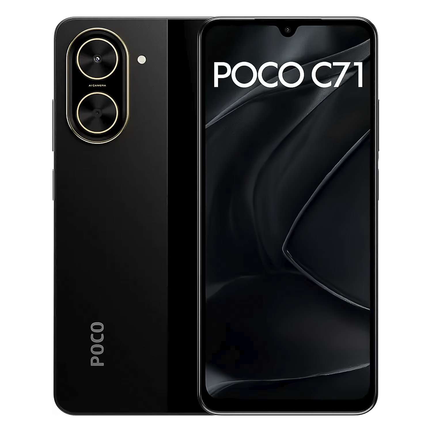 cel-xiaomi-poco-c71-ds64gb4-688-black-global-us-1397055-adgty Smartphone Xiaomi Poco C71 Global 64GB 4GB RAM Dual SIM Pantalla 6.88" - Negro - Imagen 1