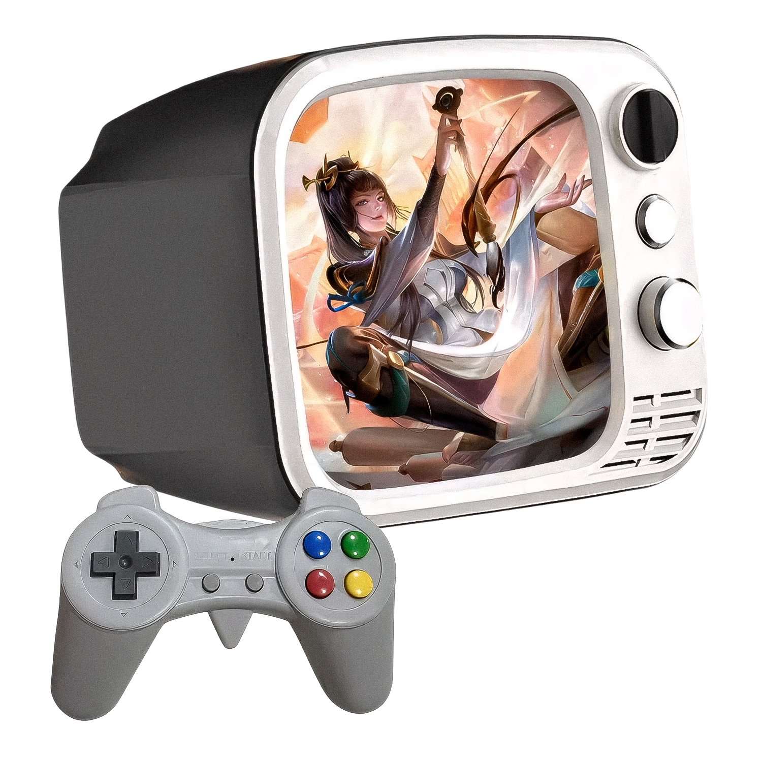 console-portatil-game-mini-tv-h7-700-jogos-controle-cinza-1233995-58619 Consola Portátil Game Mini TV H7 700 Juegos + Control - Gris - Imagen 1