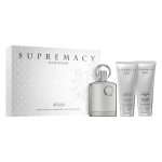 Kit Afman Supremacy Silver Perfume Eau de Parfum Masculino 100ml + Shower Gel + Loción Corporal