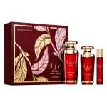 Kit Perfume Lattafa Mayar Cherry Intense Eau de Parfum Unissex 100ml + Perfume Miniatura 12ml + Hair Mist 50ml