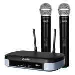 Micrófono Dinámico Quanta QTMWU104 Wireless - Negro (2 Unidades)