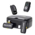 Micrófono Solapa Hollyland Lark A1 Combo Inalámbrico para Smartphone - Negro