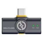 Micrófono Lapela Hollyland Lark M2 Combo USB-C e Lighting Inalámbrico para Smartphone - Negro - Imagen 3