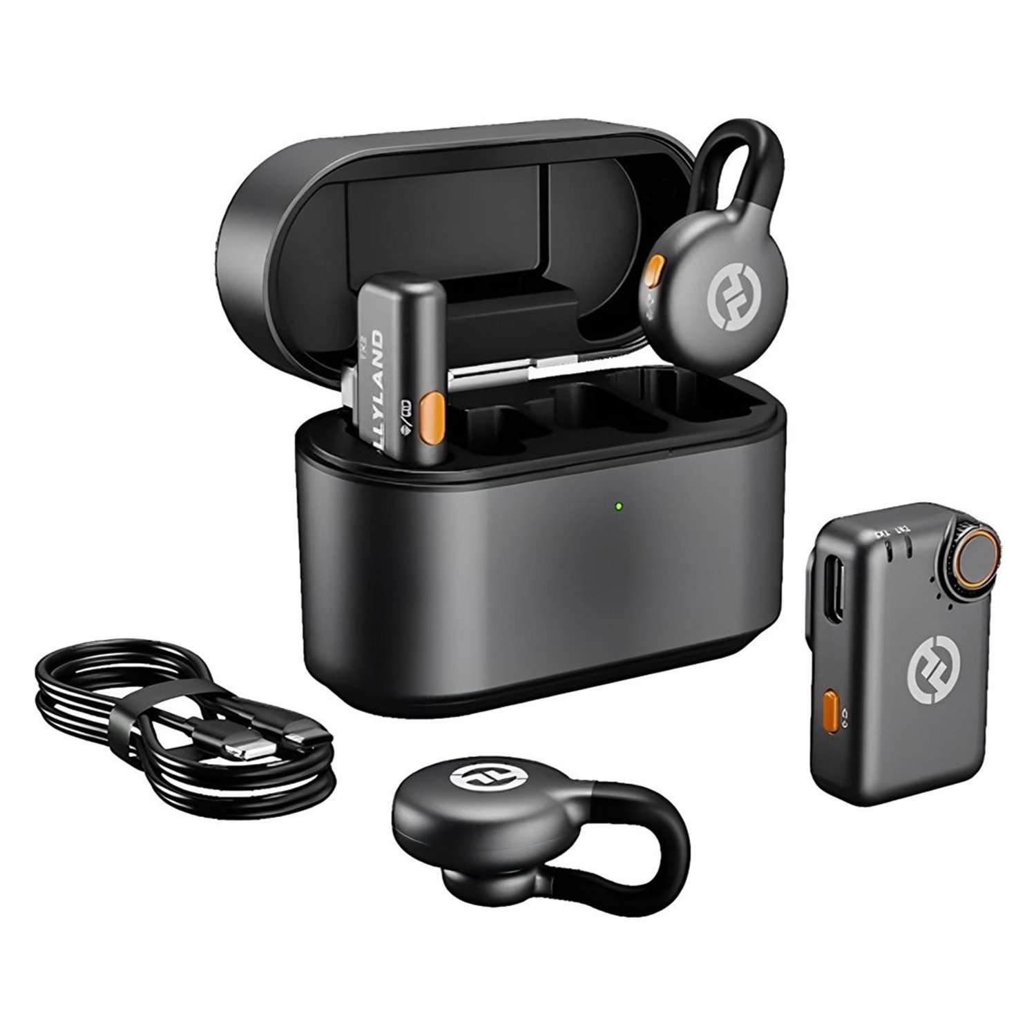 microfone-lapela-hollyland-lark-m2s-mini-combo-sem-fio-para-smartphone-preto-2tx-2rx-1269383-19641 Micrófono Solapa Hollyland Lark M2S Mini Combo Inalámbrico para Smartphone - Negro (2 TX + 2 RX) - Imagen 1