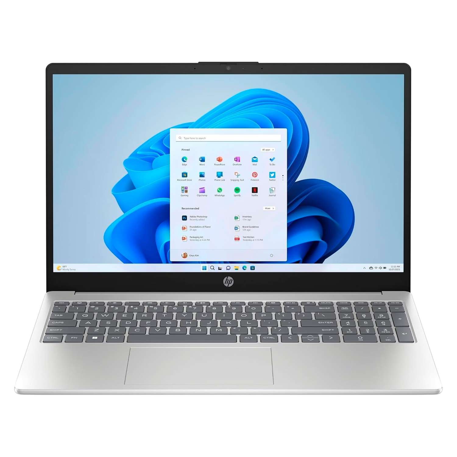 nb-hp-15-fd0183wm-core7-150u-16g1tbssd156w11-silver-1366211-5yk3s Notebook HP Intel Core 7-150U 16GB RAM 1TB SSD Pantalla 15.6" Windows 11 Inglés Plata - 15-FD0183WM - Imagen 1