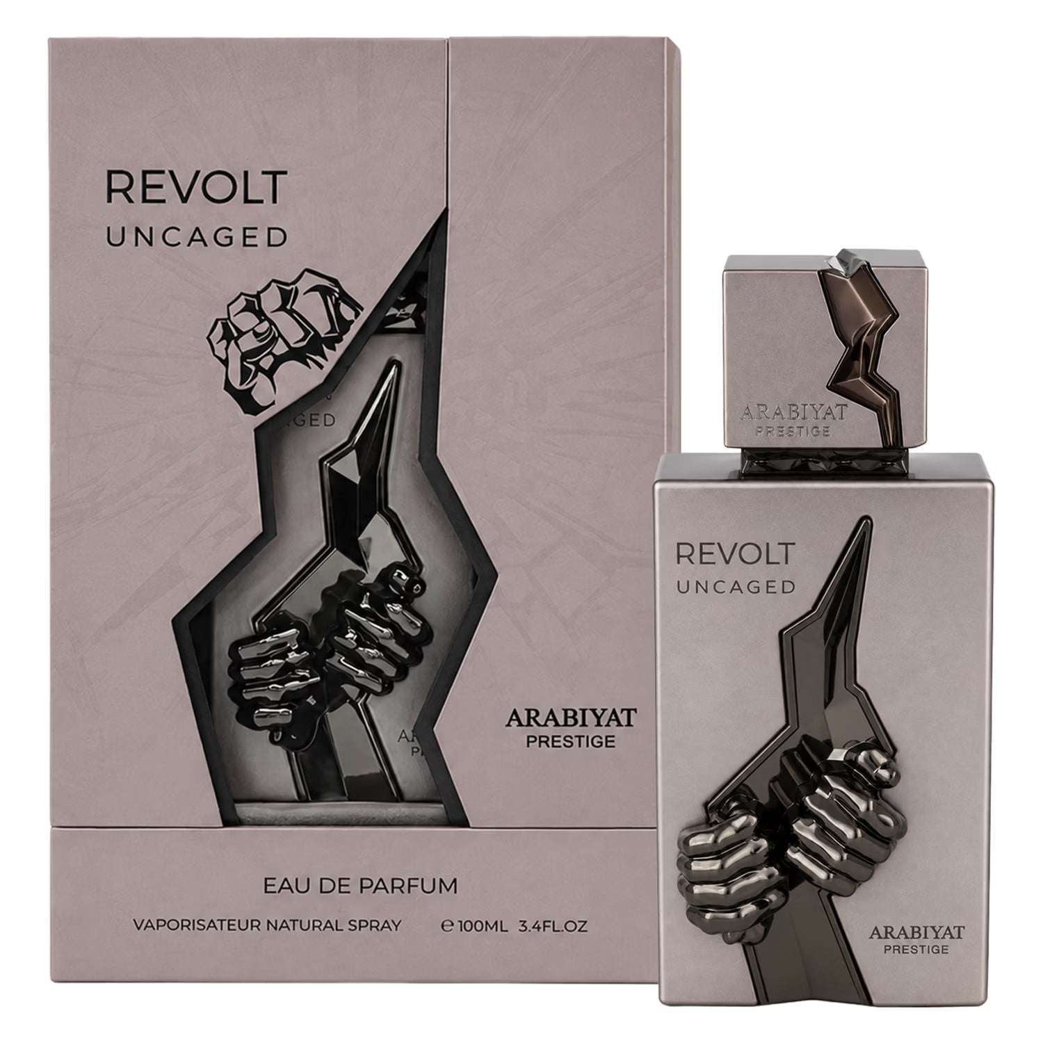 perfume-arabiyat-prestige-revolt-uncaged-edp-100ml-1409017-gr7wg Perfume Arabiyat Prestige Revolt Uncaged Eau de Parfum Unissex 100ml - Imagen 1
