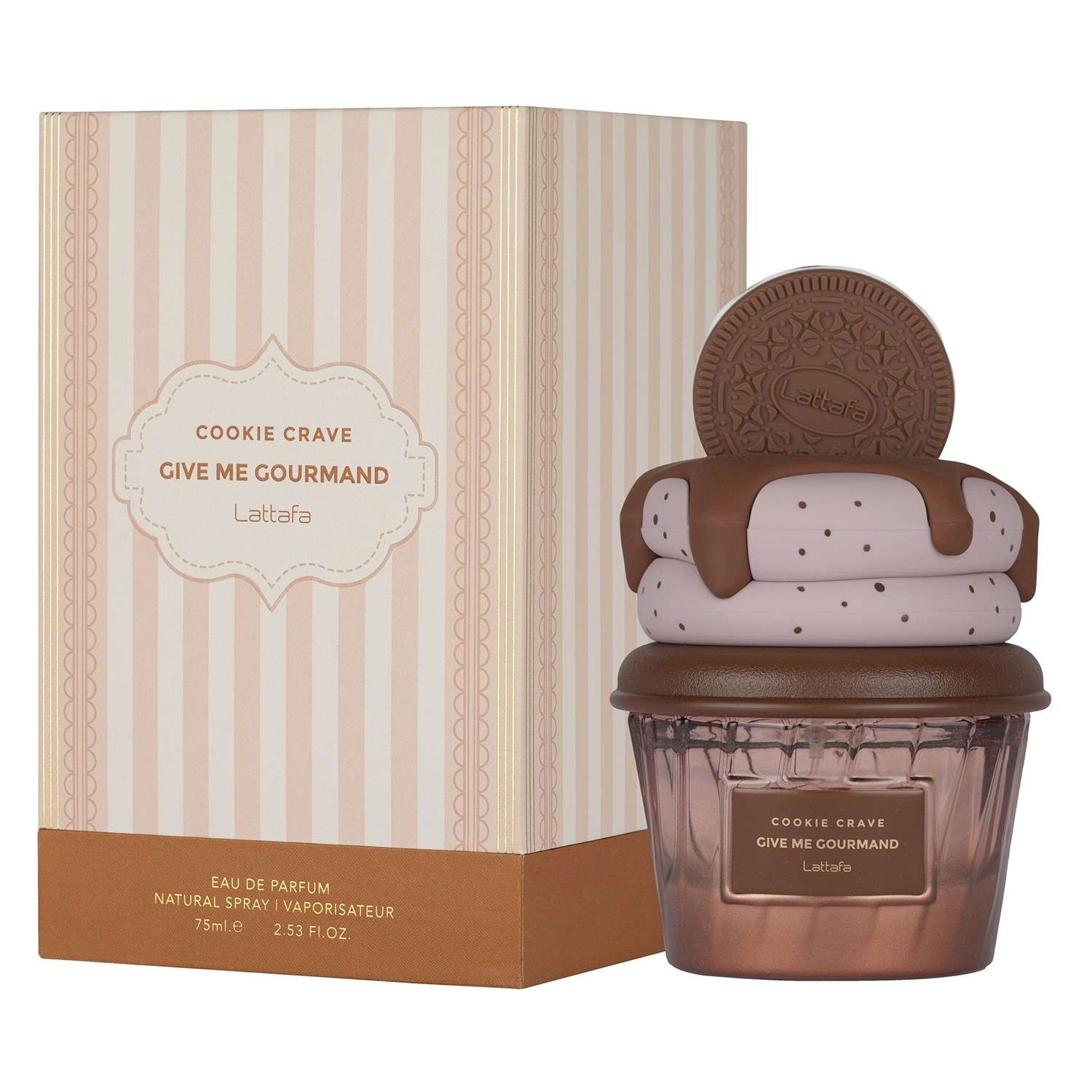 perfume-lattafa-cookie-crave-eau-de-parfum-feminino-75ml-1348460-efji5 Perfume Lattafa Cookie Crave Give Me Gourmand Eau de Parfum Femenino 75ml - Imagen 1