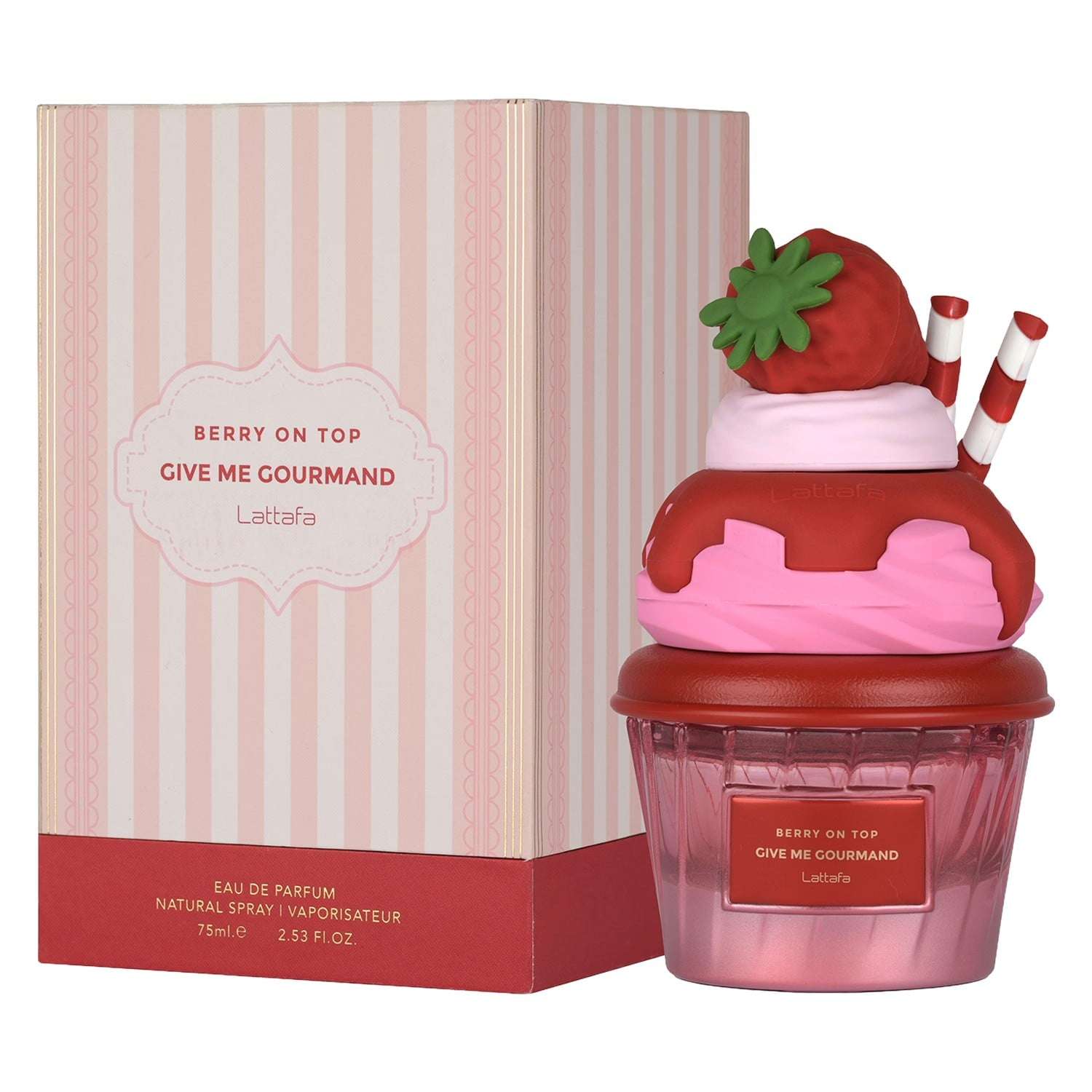 perfume-lattafa-give-me-gourmand-berry-on-top-1348446-2s2rz Perfume Lattafa Berry On Top Eau de Parfum Femenino 75ml - Imagen 1