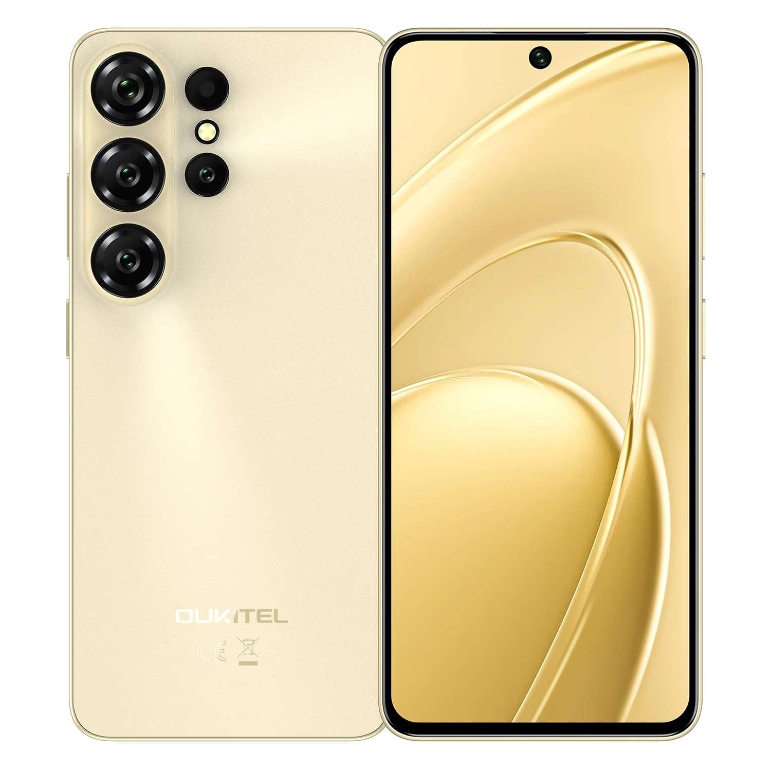 smartphone-oukitel-c26-128gb-6gb-ram-dual-sim-tela-663-dourado-1392814-521di Smartphone Oukitel C26 128GB 6GB RAM Dual SIM Pantalla 6.63" - Dorado - Imagen 1