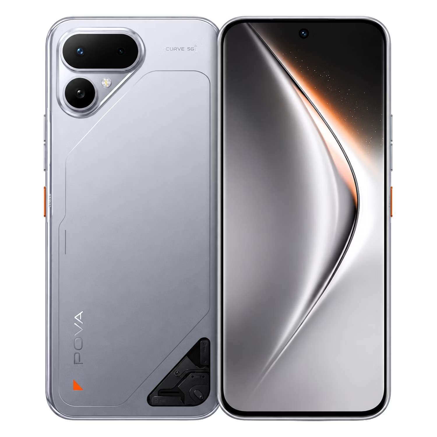 smartphone-tecno-pova-curve-2-5g-lk7k-256gb-8gb-ram-dual-sim-tela-678-prata-1385977-10m97 Smartphone Tecno Pova Curve 2 5G LK7K 256GB 8GB RAM Dual SIM Pantalla 6.78" - Plata - Imagen 1
