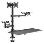 Soporte FTX FTX-02LD Articulado 17" a 32" para 2 Monitores - Negro