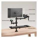 Soporte FTX FTX-02LD Articulado 17" a 32" para 2 Monitores - Negro - Imagen 2